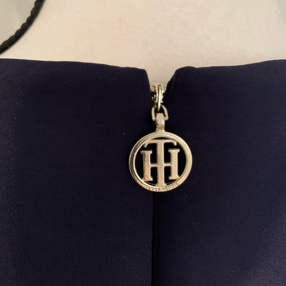 Tommy Hilfiger Asymmetrical Block Waistband Dress - Picture 4 of 4